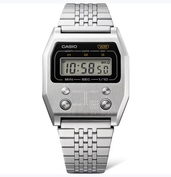 Casio Vintage Digital Silver Dial Unisex's Watch-A1100D-1DF